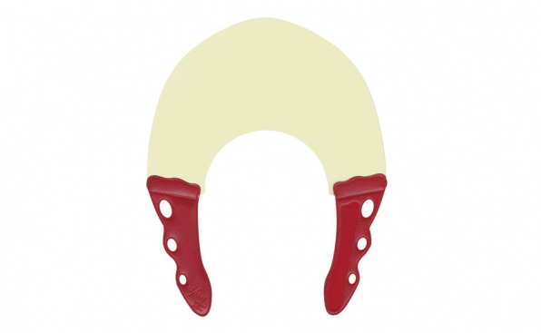 YS STRETCH COLLAR RED/NATURAL 0.3mm